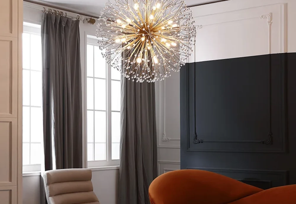 large glass globe chandelier